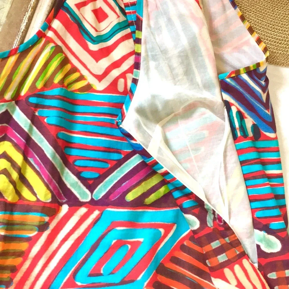 NWT J. Crew Geo Brush Stroke Sundress